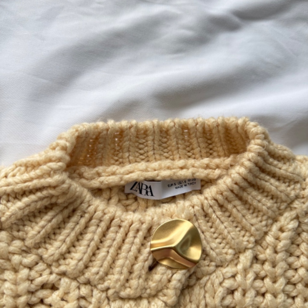 Zara knit chunky cardigan - Picture 4 of 6
